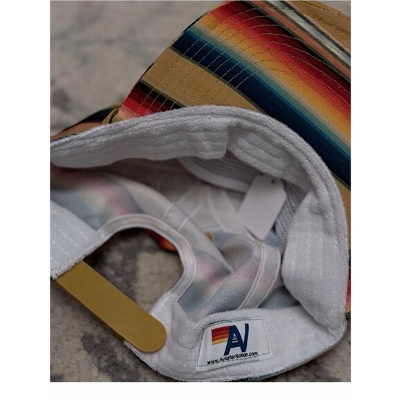 Aviator Nation NWT VINTAGE BOLT TWILL LOW-RISE TULUM TRUCKER HAT - LIGHT KHAK